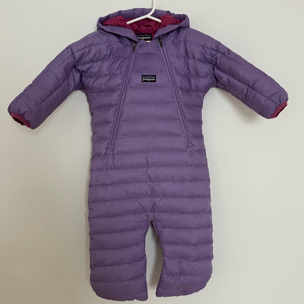 Patagonia Down Bunting Purple 6-9 Months